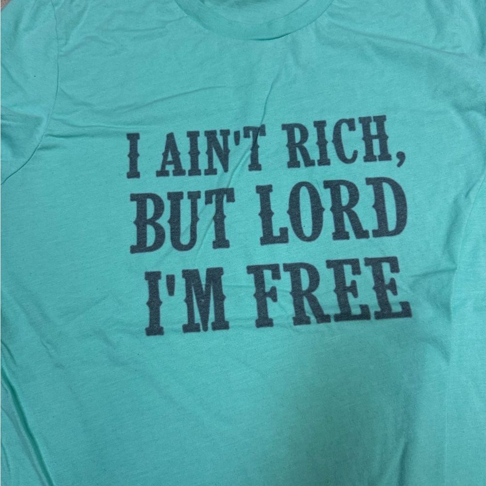 Women’s Teal Graphic T-Shirt - Picture 2 of 4